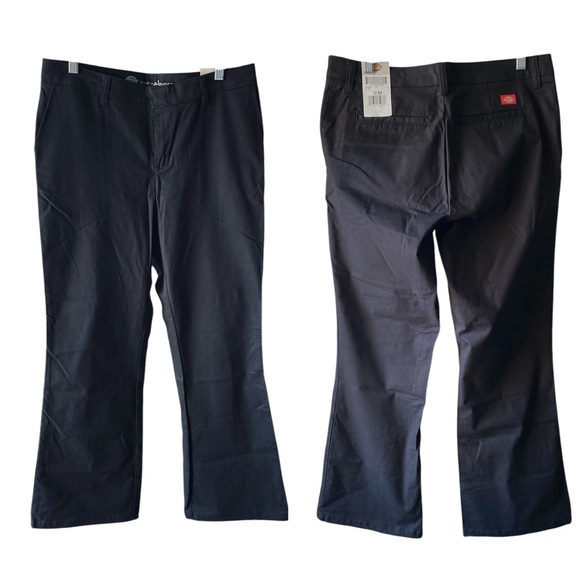 Dickies Women's Slim Fit Bootcut Stretch Pants 12 Short NWT - Picture 2 of 16